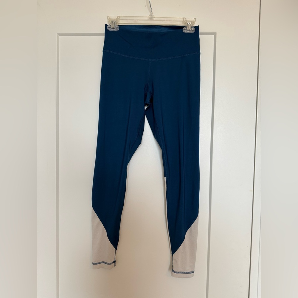 Blue and White Adidas Leggings
